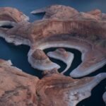 Lake Powells totale kapasitet krymper, viser rapporter